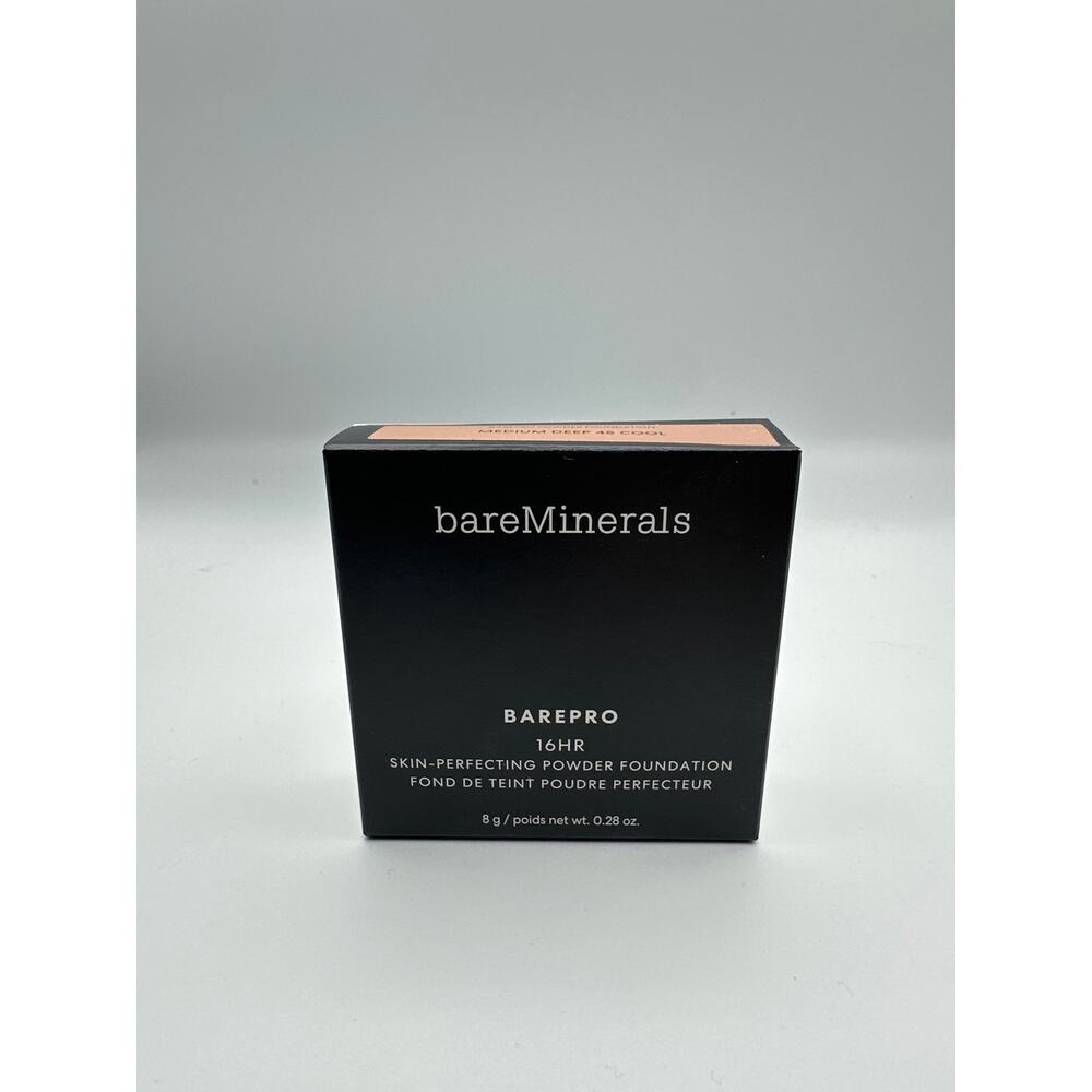BareMinerals BarePro Skin Perfecting Powder Foundation Medium Deep 45 Cool NIB